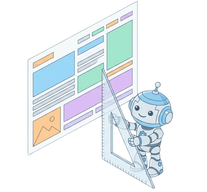 どこに何を配置するのか？を示した図解